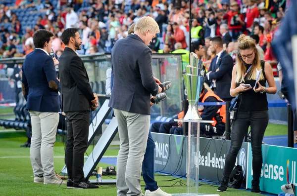 PORTO, PORTUGLAL - 09 de junho de 2019: Oliver Kahn durante a UEFA Na — Fotografia de Stock