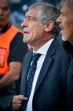 Porto, Portuglal - 09 Haziran 2019: Teknik direktör Fernando Santos