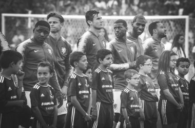 Porto, Portuglal - 09 Haziran 2019: Hollanda Millî Futbol Takımı 