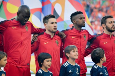 Porto, Portuglal - 09 Haziran 2019: Portekiz Milli Takımı teşekkür 