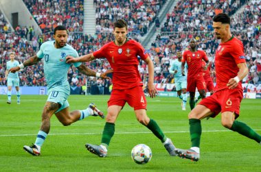 Porto, Portuglal - 09 Haziran 2019: Jose oyuncu Uefa Na sırasında