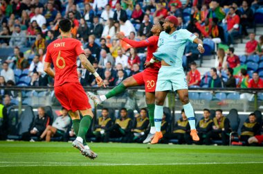 Porto, Portuglal - 09 Haziran 2019: Ryan Babel (R) ve Nelson Sem
