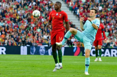 Porto, Portuglal - 09 Haziran 2019: William Carvalho ve Marten de
