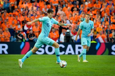 Porto, Portuglal - 09 Haziran 2019: Marten de Roon oyuncusu