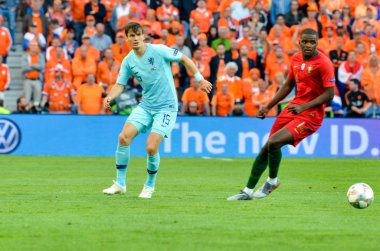 Porto, Portuglal - 09 Haziran 2019: Marten de Roon oyuncusu