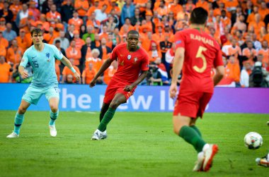 Porto, Portuglal - 09 Haziran 2019: Marten de Roon ve William Car