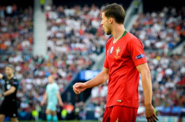 Porto, Portuglal - 09 Haziran 2019: Uef sırasında futbolcu