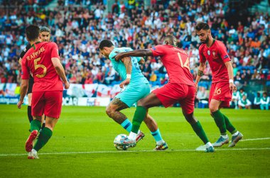 Porto, Portuglal - 09 Haziran 2019: William Carvalho ve Memphis D