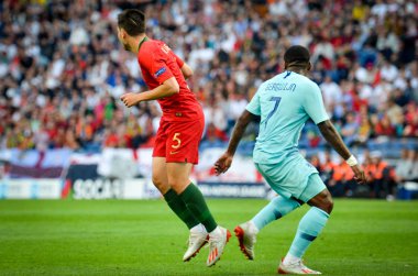 Porto, Portuglal - 09 Haziran 2019: Steven Bergwijn ve Raphael Gu