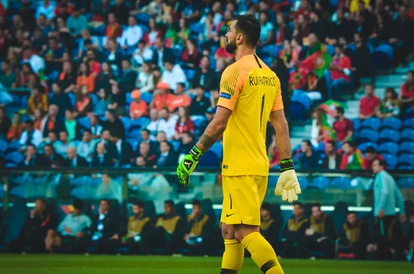 PORTO, PORTUGLAL - 09 de junho de 2019: Rui Patricio jogador durante o — Fotografia de Stock