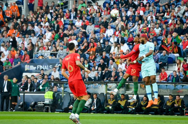 Porto, Portuglal-09 czerwca 2019: Ryan Babel (R) i Nelson SEM — Zdjęcie stockowe