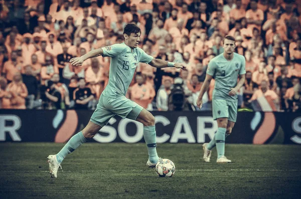Porto, Portuglal-június 09, 2019: Marten de Roon játékos közben t — Stock Fotó