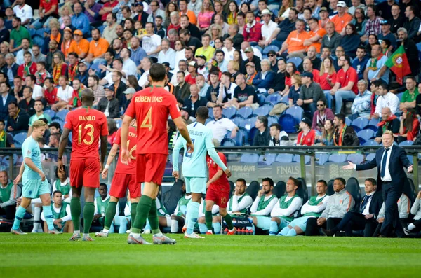 Porto, Portuglal-09 czerwca 2019: piłkarz podczas UEF — Zdjęcie stockowe