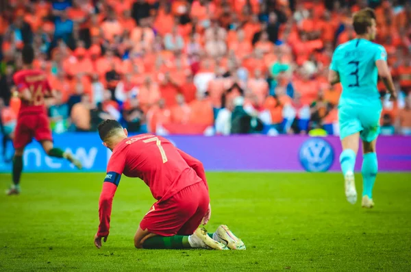 Porto, Portuglal-június 09, 2019: Cristiano Ronaldo az U — Stock Fotó