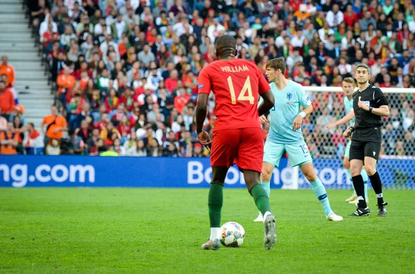 Porto, Portuglal-09 czerwca 2019: William Carvalho gracz podczas — Zdjęcie stockowe