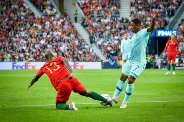 Porto, Portuglal - 09 Haziran 2019: Steven Bergwijn ve Danilo Per