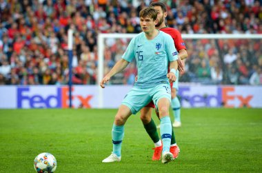 Porto, Portuglal - 09 Haziran 2019: Marten de Roon ve Bernardo S