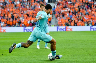 Porto, Portuglal - 09 Haziran 2019: Memphis Depay oyuncusu