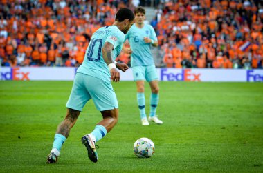 Porto, Portuglal - 09 Haziran 2019: Memphis Depay oyuncusu