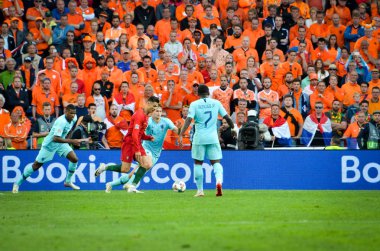 Porto, Portuglal - 09 Haziran 2019: Cristiano Ronaldo oyuncu durin