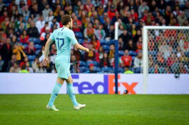 Porto, Portuglal - 09 Haziran 2019: Daley Blind oyuncu sırasında 