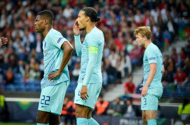Porto, Portuglal - 09 Haziran 2019: Virgil van Dijk Uef sırasında