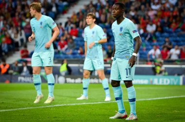 Porto, Portuglal - 09 Haziran 2019: Quincy Promes oyuncusu