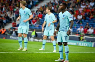 Porto, Portuglal - 09 Haziran 2019: Quincy Promes oyuncusu