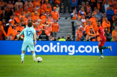 Porto, Portuglal - 09 Haziran 2019: Daley Blind oyuncu sırasında 