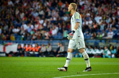 Porto, Portuglal - 09 Haziran 2019: Jasper Cillessen oyuncu sırasında