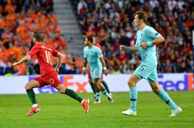 Porto, Portuglal - 09 Haziran 2019: Cristiano Ronaldo ve Virgil v