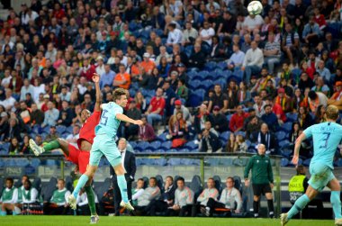 Porto, Portuglal - 09 Haziran 2019: Marten de Roon oyuncusu