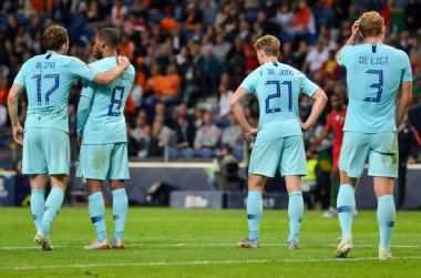 Porto, Portuglal - 09 Haziran 2019: Uef sırasında futbolcu