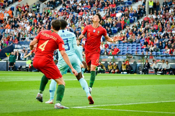 PORTO, PORTUGLAL - 09 de junio de 2019: Jose Fonte jugador durante la U — Foto de Stock