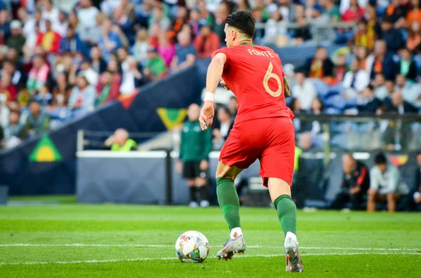 Porto, Portuglal - 09 Haziran 2019: Jose Fonte oyuncu u sırasında