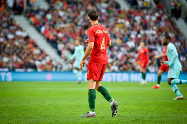 Porto, Portuglal-juni 09, 2019: Ruben Dias-speler tijdens de U — Stockfoto