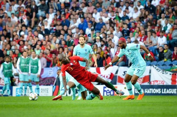 Porto, Portuglal - 09 Haziran 2019: Danilo Pereira oyuncu sırasında t