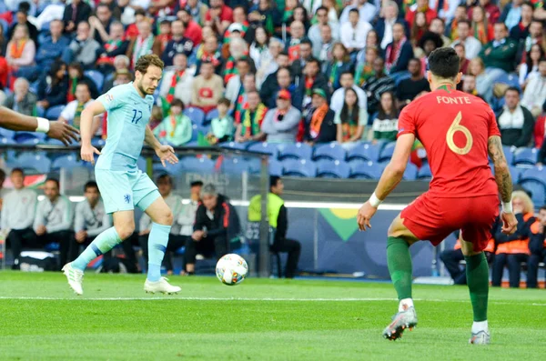 Porto, Portuglal-juni 09, 2019: Daley Blind Player tijdens de — Stockfoto