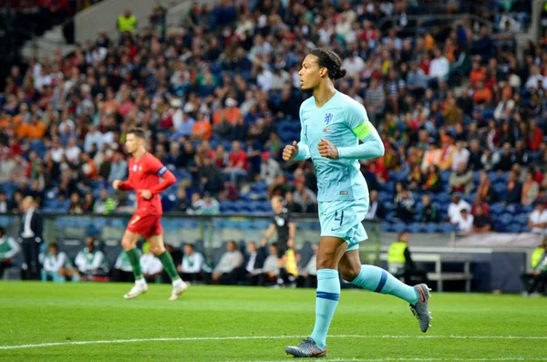 PORTO, PORTUGLAL - June 09, 2019: Virgil van Dijk player during — Stock Photo, Image