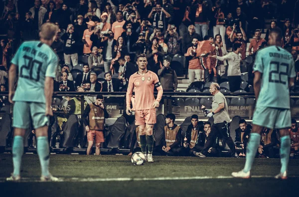 PORTO, PORTUGLAL - 09 juin 2019 : Cristiano Ronaldo pendant l'U — Photo