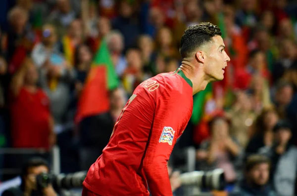 PORTO, PORTUGLAL - 09 juin 2019 : Cristiano Ronaldo pendant l'U — Photo