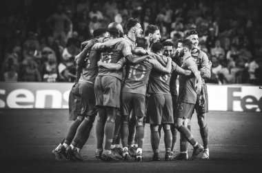 Porto, Portuglal - 09 Haziran 2019: Portekiz'in takım arkadaşları kutluyor