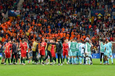 Porto, Portuglal - 09 Haziran 2019: Uef sırasında futbolcu