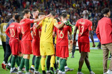 Porto, Portuglal - 09 Haziran 2019: Portekiz Millî Futbol Takımı