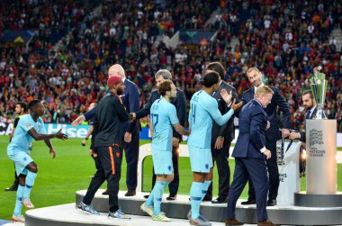 Porto, Portuglal - 09 Haziran 2019: Teknik Direktör Ronald Koeman ve Nether