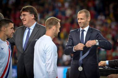 Porto, Portuglal - 09 Haziran 2019: Jasper Cillessen silve almak