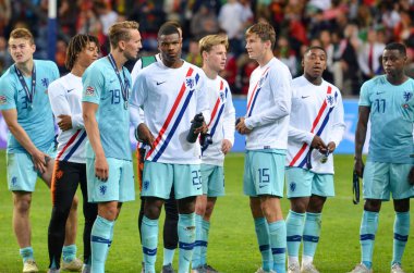 Porto, Portuglal - 09 Haziran 2019: Hollandalı oyuncu sil almak