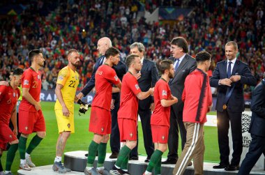 Porto, Portuglal - 09 Haziran 2019: Portekiz Milli Takımı