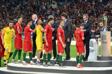 Porto, Portuglal - 09 Haziran 2019: Portekiz Milli Takımı