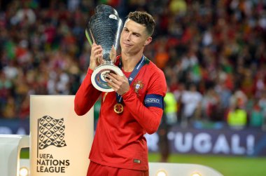 Porto, Portuglal - 09 Haziran 2019: Portekizli Cristiano Ronaldo a